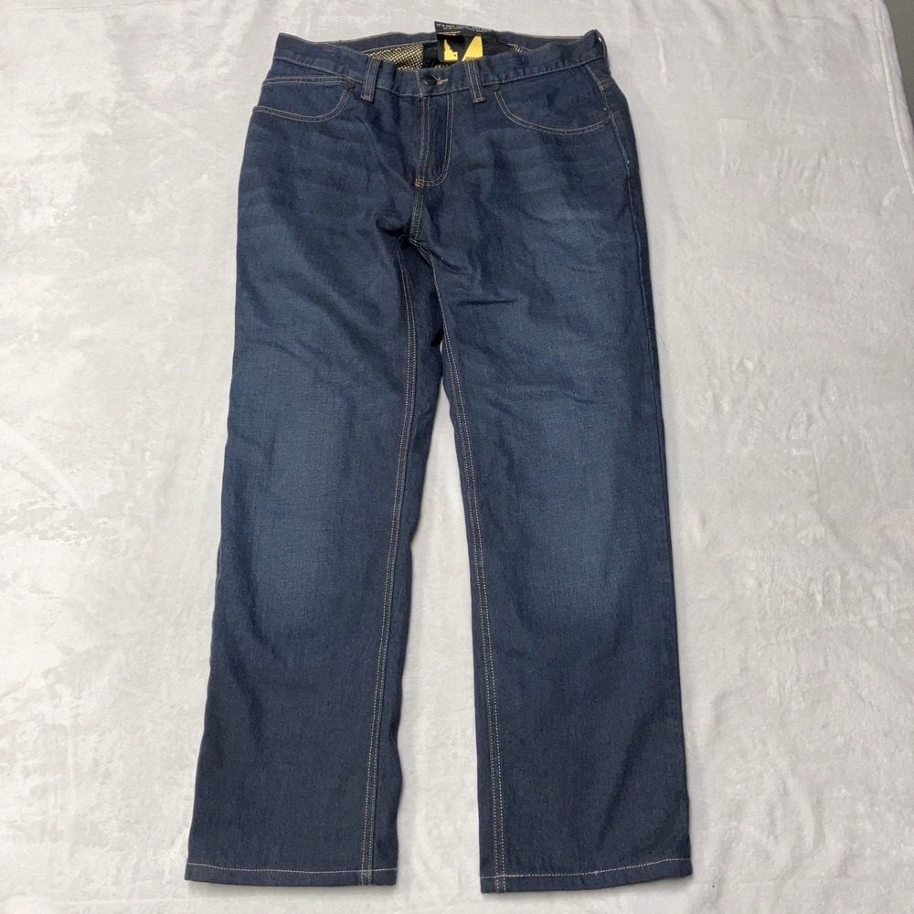 KLIM K Fifty 2 Straight Riding Jeans 32 R Fit 34x32 Cordura D30 Blue Padded READ